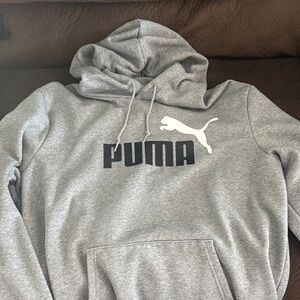 PUMA Men's Gray Pullover Hoodie